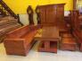 Bộ sofa góc chéo gỗ hương đá 5 món BBG435