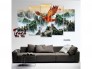 tranh tráng gương mica chim đại bàng kthuoc 150x90