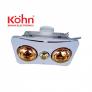 Đèn Sưởi Nhà Tắm Âm Trần Kohn BK02GR Có Điều Khiển
