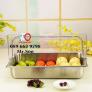 Khay trưng bày thức ăn buffet, trái cây, sashimi, bánh ngọt có nắp đậy bằng nhựa mica trong suốt mở 2 chiều - Bà Rịa Vũng Tàu