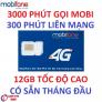 Sim 4G mobifone 3000phút nội mạng 300phút liên mạng 12GB tốc độ cao có sẵn tháng đầu