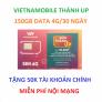 sim vietnamobile thánh up 150gb data nội mạng miễn phí