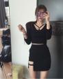 Chân váy xẻ tà độc đáo Mã: VN627