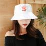 Nón bucket pu chữ TB Mã: CK0595 - TRẮNG