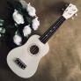 Đàn ukulele gỗ màu trắng | Size soprano 21' chính hãng.