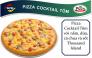 F&B Online - Pizza Cocktail Tôm - Đế đặc biệt viền phô mai Nổ - Size Vừa