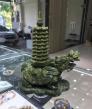 Long Quy cõng Tháp Văn Xương lam ngọc 9 tầng 22cm
