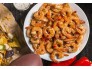 Combo : Tép cháy tỏi , Cơm trắng, canh khoai môn, đậu bắp xào