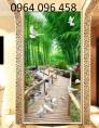 Tranh gạch 3d phòng khách khổ đứng