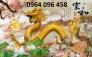 Tranh rồng 3d dán tường