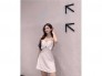 Đầm váy nữ trắng 2 dây body nơ ngực sexy