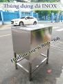 THÙNG ĐỰNG ĐÁ INOX - THÙNG ĐÁ INOX ÂM BÀN TẤN PHÁT 304