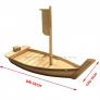 Khay thuyền gỗ sushi, khay thuyền gỗ sashimi, khay thuyền gỗ trang trí món ăn