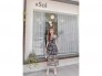 Đầm váy nữ body đen hoa có lótMs3911