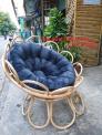 Ghế mây Papasan bông hoa