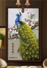 Tranh dán tường - tranh gạch chim công