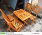 Cần bán bộ bàn ghế gỗ xếp cho quán nhậu