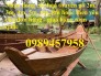Thuyền gỗ trang trí nhà hàng, Thuyền gỗ bày hải sản, Thuyền chụp ảnh
