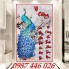 Tranh gạch men chim công Vợ Chồng