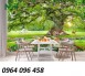 Tranh gạch dán tường cảnh thiên nhiên xanh - NB65