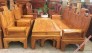 Bộ bàn ghế salon gỗ gõ đỏ Lào Á Âu