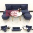Combo bàn ghế sofa giường giá rẻ chất lượng màu xanh dương đậm vải bố sfg07 Nội thất Linco HCM Tphcm Hóc môn Củ Chi Bình Chánh