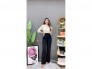 Jumpsuit ống rộng phối ren đính châu SG