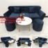Bộ ghế sofa băng BgTC01 xanh dương đậm vải nhung