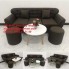 Sofa băng | Bộ ghế sofa băng BgTC05 màu nâu cafe đậm | Nội thất Linco Quy Nhơn