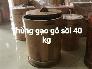 Thùng đựng gạo gỗ Sồi 40 kg.