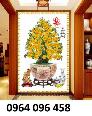 Tranh gạch dán tường mẫu cây mai - FK84