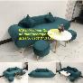 Bộ bàn ghế sofa băng văng thuyền màu xanh lá cây cổ vịt rẻ đẹp Nội thất Linco