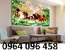 Gạch tranh 3d con ngựa - LƯ98