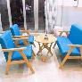Bộ bàn ghế sofa gỗ cafe phòng lạnh giá rẻ tại xưởng
