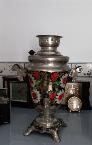 Ấm Samovar Liên Xô đời 1990 vẽ tay thủ công