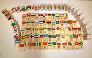 Domino 100 cờ quốc gia bằng gỗ | Domino xếp ngã sáng tạo