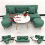 Bộ bàn ghế sofa giường salon bed xanh ngọc giá rẻ Nội thất Linco Quy Nhơn BĐ