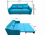 Ghế sofa kéo ra thành giường giường thông minh bằng gỗ tự nhiên