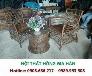 Bộ Bàn 2 Ghế Bành Mây Nhựa Cao Cấp HGH