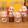 Chú tiểu áo xanh mẫu lò xo cực dễ thương
