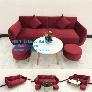 Ghế sofa văng dài 1m9 | Salong băng giá rẻ màu đỏ