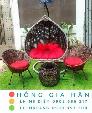 Bộ Xích Đu Mây Nhựa Hồng Gia Hân Xd28_Xích Đu Giọt Nước