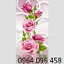 Tranh hoa hồng tranh gạch 3d hoa hồng - QNV33