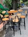 Bộ bàn ghế bar cafe 4 ghế 1 bàn