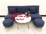 Bộ ghế sofa nhỏ gọn cho phòng ngủ phòng khách giá rẻ mềm màu xanh dương