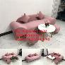 Bộ ghế sofa văng băng thuyền màu hồng phấn hường cánh sen giá rẻ Nội thất Linco HCM