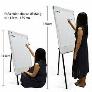 Bảng Flipchart 3 chân rút A-Model kích thước 70x100cm