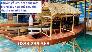 Thuyền gỗ 3m, 4m trưng bày hoa quả siêu thị, khách sạn, nhà hàng