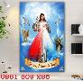 Tranh gạch 3d lòng chúa thương sót , công giáo