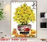 Tranh gạch men 3d cây mai vàng GG67